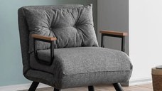 Fotoliu Extensibil Seda, Gri, 175 cm x 60 cm