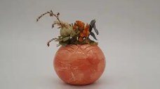 Ghiveci decorativ cu flori artificiale, homs seria A620,17x5.5x9 cm,30332