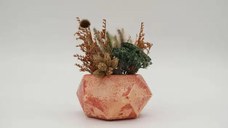 Ghiveci decorativ cu flori artificiale, homs seria A620,17x5.5x9 cm,30344