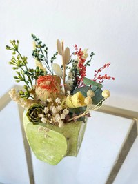 Ghiveci decorativ cu flori artificiale, homs seria A620,17x5.5x9 cm,30345 - 1