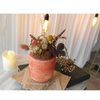 Ghiveci decorativ cu flori artificiale, homs seria A620,17x5.5x9 cm,30356 - 1