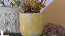 Ghiveci decorativ cu flori artificiale, homs seria A620,17x5.5x9 cm,30358