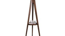 Lampadar cu masuta metal-,nuc-bej, Homs, 153 cm,40018