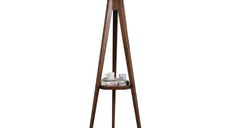 Lampadar cu masuta metal-,nuc-bej, Homs, 153 cm,40018