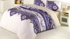 Lenjerie de pat bumbac satinat 2 persoane,homs,serie H280,00068