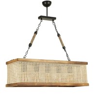 Lustra stil industrial lemn-metal,seria lx, homs,40055 - 1