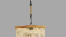 Lustra stil industrial lemn-metal,seria lx, homs,40056