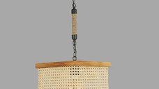 Lustra stil industrial lemn-metal,seria lx, homs,40056