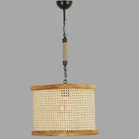 Lustra stil industrial lemn-metal,seria lx, homs,40056 - 1