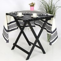 Masa balcon pliabila din lemn 60 cm - 1
