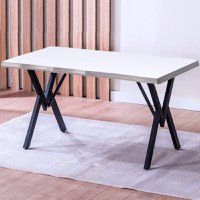 Masă Barton Alba din MDF, Pentru Bucătărie sau Living - 1