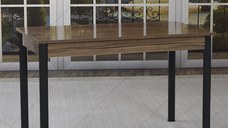 Masa bucatarie Bella nuc si negru, 120 cm