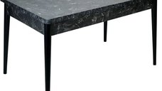 Masa bucatarie Brigitte, culoare negru, 120 cm