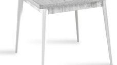 Masa bucatarie Brigitte, patrat, culoare alb 80 cm