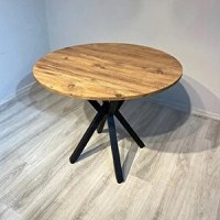 Masa bucatarie mdf rotund texturata, R70 X 75 cm - 1