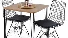 Masa bucatarie patrat texturata, Homs 70x70x75 cm,A0044