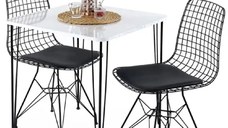 Masa bucatarie patrat texturata, Homs 70x70x75 cmA0046