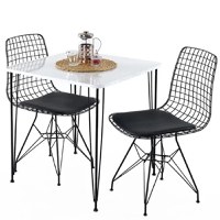 Masa bucatarie patrat texturata, Homs 70x70x75 cmA0046 - 1