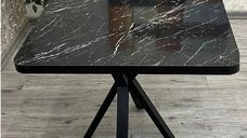 Masa bucatarie patrat  texturata, Homs ,negru,70 x 70X75 cm,A0036