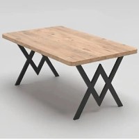 Masa bucatarie texturata, Nuc, 110x70x75 cm, A0023 - 1