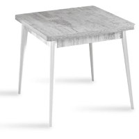 Masa bucaterie Brigitte,patrat,culoare alb 80 cm - 1