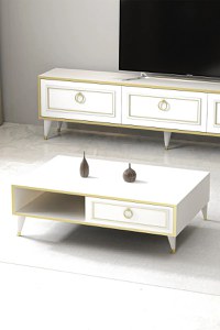 Masa cafea cu spatii depozitare Elegance Homs 90 x 60 cm - 1