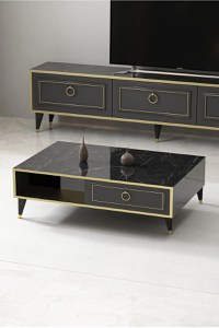 Masa cafea cu spatii depozitare Vals Homs 90 x 60 cm - 1