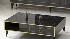 Masa cafea cu spatii depozitare Vals Homs 90 x 60 cm