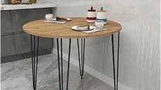 Masa de bucatarie rotunda Homs, 70x70 cm, A0047 - Design elegant si compact