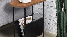 Masa de cafea laterala cu spatiu depozitare Monte Homs 55 x 58 x 25 cm