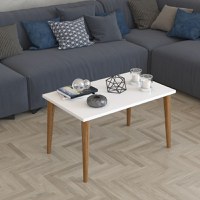 Masa de cafea Paco Homs 72 x 45 x 42 cm, Alb-nuc - 1