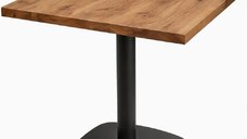 Masa din MDF,patrat  texturata, Homs ,negru,80 x 80 X 75 cm,A0036