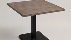 Masă fixă Pătrată din MDF, Obelix ,nuc-negru