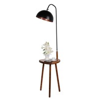 Masuta cu lampadar Decora Homs, negru,Seria lx, 40004 - 1
