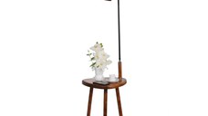 Masuta cu lampadar Decora Homs, negru,Seria lx, 40004