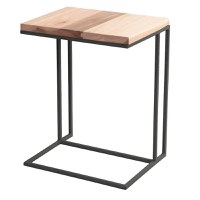 Masuta de cafea din lemn ,Homs, 50 x 35 x 60 cm, negru/nuc, 30316 - 1