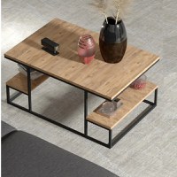 Măsuță de cafea Emelda, Nuc, 90x60x45 cm, 25075 - 1