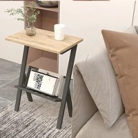 Masuta de cafea in stil industrial, Deco, Homs, Seria 710,45 x 30 x 62 cm, negru/nuc,0053 - 1