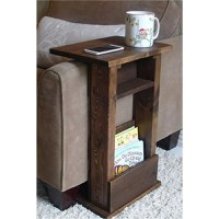 "Masuta de cafea laterala, Homs, 40X21x63 cm, lemn natur ",seria A-620,30129 - 1