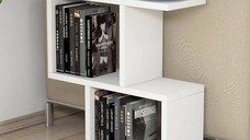 Masuta de cafea laterala, Zet Homs, alb, 51 x 45 x 17 cm, PAL 18 mm