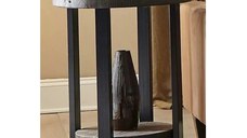 Masuta de cafea lemn ,rotund Homs, seria A-620, 47X 47 x 60 cm,30014