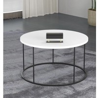 Masuta de cafea Vicenta  Homs, alb si negru, seria 440, 70 cm - 1