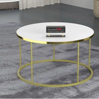 Masuta de cafea Vicenta  Homs, bej si auriu, seria 440, 70 cm - 1