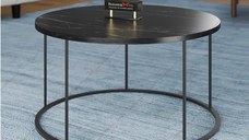 Masuta de cafea Vicenta Homs, negru, seria 440, 25034, 70 cm