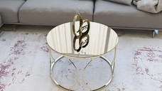 Masuta de cafea Viena, sticla si metal