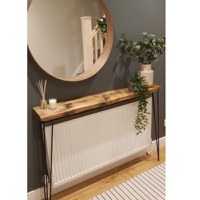 Masuta hol intrare, suport calorifer, seria wood Homs, 90 x 19 x 75cm,30438 - 1