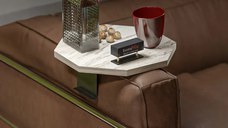 Masuta laterala, Verla Homs, bej marmurat,reglabil, 25053