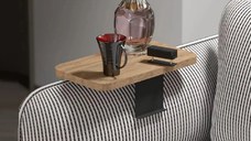 Masuta laterala, Verla Homs, negru ,nuc reglabil, 25047
