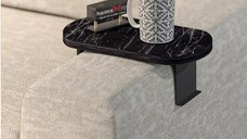 Masuta laterala, Verla Homs, negru, reglabila, 25041