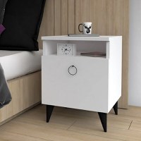 Noptiera  Barlo Homs, alb, 52 x 40  cm - 1